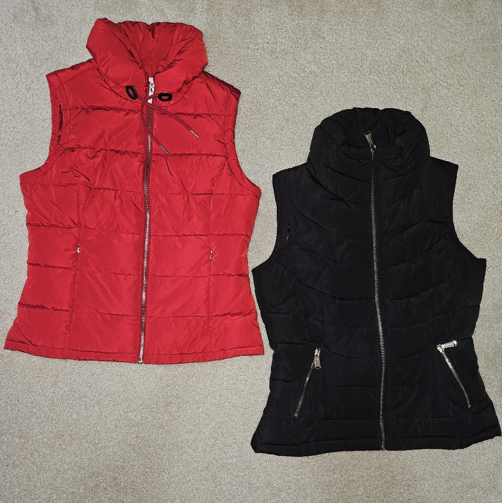 Calvin Klein puffer vest black & red